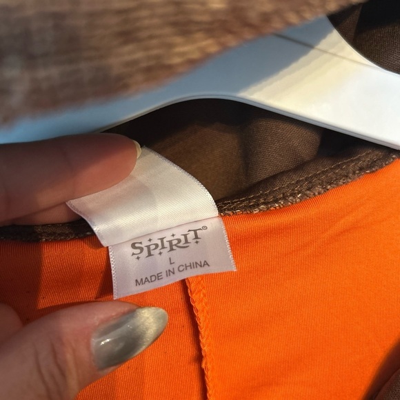 Spirit Halloween Orange and Yellow Costume with Rustic Charm​ - Picture 4 of 5
